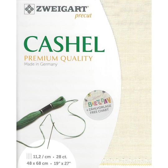 Zweigart® Cashel Extra Fine 28 Count Precut Fabric